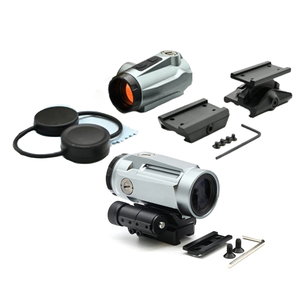 R5-XDR 1x20mm Red Dot phản xạ nhỏ gọn Sight & J5 5x Optics Kính lúp phạm vi kết hợp với thấp & cao Riser lật để bên gắn kết - Product Image 5