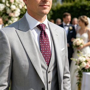 Custom Classic Jacquard Woven <b>Polyester</b> Stripe Necktie for Men Formal Business Wedding - Product Image 2