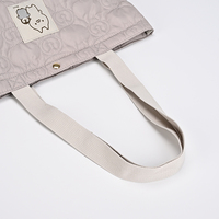 Sac fourre-tout personnalisable de créateur, grand format, en toile recyclée, nylon et coton, durable, robuste, écologique, à porter à l'épaule, pour le shopping