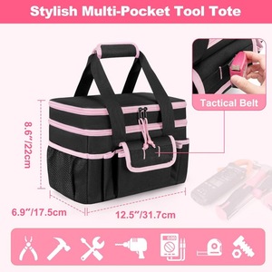 Hot-selling High-value OEM Women's Waterproof Adjustable Strap Tool <b>Handbag</b> Double-layer Divider Multi-function Portable - Product Image 5