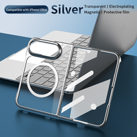Coque Duo pour iPhone Duo avec cadre chromé, film protecteur HD transparent intégré, aimant intégré, surface anti-jaunissement, protection intégrale.