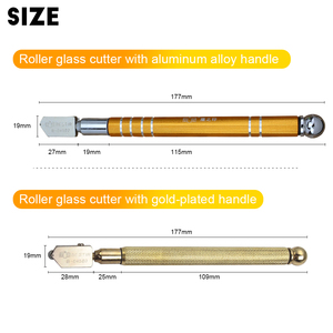 Industrial Grade Aluminum Multifunction Portable Hand Tool Roller <b>Tile</b> Glass <b>Mirror</b> Cutting Knife - Product Image 3