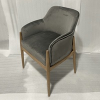 Chaise de salle à manger en bois massif, style moderne et luxueux