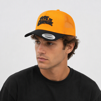 Casquette de plage structurée en maille bicolore Oxford Buckrum avec logo brodé 3D à 5 panneaux, haute qualité, personnalisable, pour la vente en gros