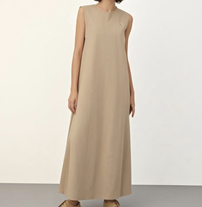Vestido Largo <span class=keywords><strong>Maxi</strong></span> para Mujer Musulmana, Color Sólido, Sin Mangas, Estilo Chic, Abaya, Ropa de Alta Calidad, Vestidos Línea A, Venta al Por Mayor de Fábrica - Product Image 4