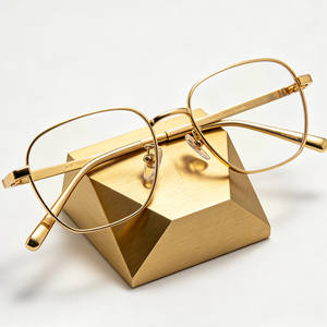 CNC Machining Service Custom <b>Stainless</b> Steel <b>Glasses</b> Holder Anodized Aluminum Eyewear Display Stand Solid Brass Eyeglass Rest - Product Image 1