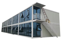 Maison de conteneur commerciale préfabriquée en acier de 20 pieds et 40 pieds à installation rapide pour l'espace extérieur pour l'utilisation de la boutique d'hôtel Villa Capsule