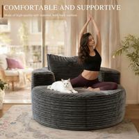 Fauteuil de salon compressé le plus vendu 2026 pour chambre et salon, coussin moelleux, fourniture OEM