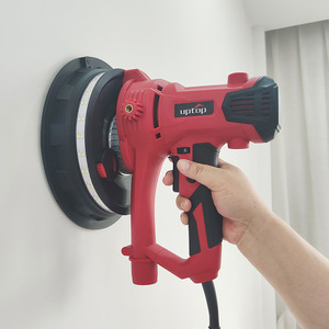 Ponceuse murale Uptop 180 mm, machine à plâtrer électrique avec éclairage et collecteur de poussière pour le lissage des murs en DIY - Product Image 1