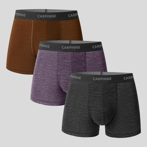 Boxer da Uomo in 100% <span class=keywords><strong>Lana</strong></span> Merino con LOGO Personalizzato, Anti-Odore, a Vita Media, Traspiranti e Antibatterici - Product Image 3