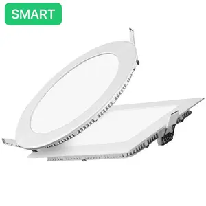 Low price factory manufacture all watts round led panel light for indoor ceiling