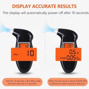 Testeur d'alcool Testeur d'alcool Monté sur voiture Soufflant Portable Haute précision Conduite en état d'ébriété Détecteur d'alcool à affichage numérique - Product Image 4
