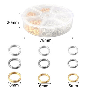 Anneaux de jonction fermés en alliage, argent, or, or blanc, ronds, en boîte, fournitures de bijouterie pour la fabrication de bracelets, fournitures de bricolage - Product Image 3