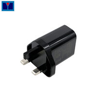 Adaptateur secteur USB mini type C 20W, chargeur rapide avec protection OVP pour téléphone, tablette et ordinateur portable, prise UK