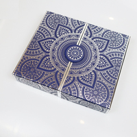 Boîte de calendrier de Noël de compte à rebours de luxe de l'avent emballage cosmétique de beauté rigide vide personnalisé pour huile de vernis à ongles en relief