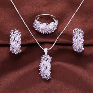 <span class=keywords><strong>Prix</strong></span> <span class=keywords><strong>d</strong></span>'<span class=keywords><strong>usine</strong></span>, vente en gros de <span class=keywords><strong>bijoux</strong></span> de mode, ensembles de <span class=keywords><strong>bijoux</strong></span> de luxe 18 carats comprenant une bague, un collier et des boucles <span class=keywords><strong>d</strong></span>'oreilles - Product Image 3