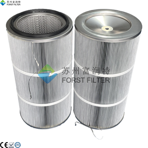 Filtro a Cartuccia Antistatico in Poliestere Plissettato Rotondo FORST 324x660mm per Collettore di Polveri Industriale in Acciaio Inox con Rivestimento in Polvere - Product Image 1