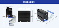 Imprimante de reçus compacte Cashino KP-247 58 mm ESC/POS intégrée pour terminaux en libre-service en stock