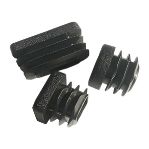 Tapón de extremo de tubo de plástico reforzado al por mayor de fábrica, tapa de inserción redonda y cuadrada de PE para tubo de acero, protector de patas de muebles - Product Image 2