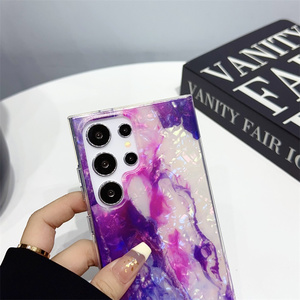 Étui de téléphone portable <span class=keywords><strong>antichoc</strong></span> en PC+TPU coloré, motif de coquille de marbre, design luxueux pour S24 S23 <span class=keywords><strong>S22</strong></span> Plus Ultra - Product Image 3