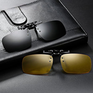 Оптовая продажа, поляризованные очки ночного видения, откидные солнцезащитные очки, UV-400 носить поверх рецептурных очков для ночного вождения - Product Image 3