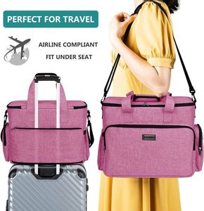 Sac de voyage pour chien avec 2 bols pliables, ensemble de voyage idéal pour chien et chat pour le week-end, noir - Product Image 3