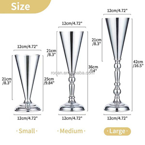 Events Feather <strong>Vase</strong> <strong>Flower</strong> Centerpieces Events Wedding Party Table Decor Set Decorative <strong>Vase</strong> - Product Image 4