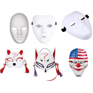 DIY blanc masque de mascarade bricolage, masque d'Halloween