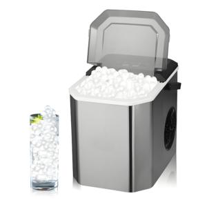 Vendita calda completamente automatica in acciaio inox 26 litri piccola macchina intelligente veloce per cubetti di ghiaccio - Product Image 3