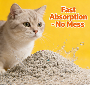 Litière pour <span class=keywords><strong>chat</strong></span> biodégradable et jetable en bentonite, 5 kg, avec parfum, couleur et logo personnalisables, pour les importateurs de produits pour animaux de compagnie - Product Image 2