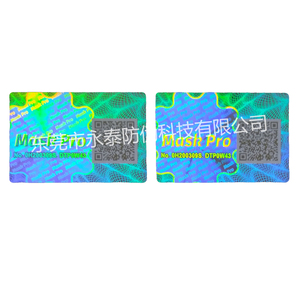 Forma personalizada 3D Código QR 3D Raster Holograma Etiqueta Adhesiva Rollo Números aleatorios Material PET para uso de velas - Product Image 1