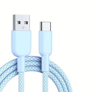 1M 2M <b>3M</b> High-speed <b>USB</b> to Type <b>C</b> Charging <b>Cables</b> Nylon Braid Data <b>Cable</b> <b>USB</b> <b>C</b> Quick Charger Cord for 15/16/17 Mobile Phone - Product Image 2