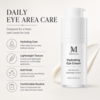 Crème Hydratante Contour des Yeux MEIZCOS à l'Acide Hyaluronique, Niacinamide et Panthénol – Soin Quotidien Léger pour une Texture Lisse