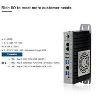 Ordinateur industriel sans ventilateur DIN RAIL avec processeur I3 I5 I7 de 12e génération, 8 Go de RAM, 128 Go de SSD, mini-ordinateur industriel