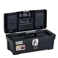 MJ-3032 Offres Spéciales multifonctionnel 14 "boîte à outils en plastique manipulée 355x180x140mm OEM boîte à outils personnalisée