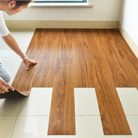 Suelo de PVC Impermeable con Aspecto de Madera, Losetas de Vinilo Autoadhesivas