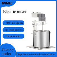 Mélangeur agitateur à moteur sans balais SPRALL 0,4 kW 60 L 220 V en acier inoxydable SUS304 multifonctionnel haute performance pour peinture, détergent et revêtement