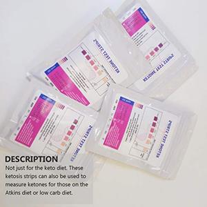<span class=keywords><strong>Tiras</strong></span> de prueba de <span class=keywords><strong>cetonas</strong></span>, dieta cetogénica y medición cetogénica, para la dieta cetogénica - Product Image 6