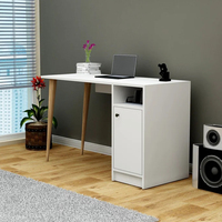 Bureau de travail moderne et multifonctionnel en bois avec tiroir, idéal pour la maison ou le bureau