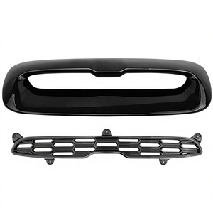 Grille d'admission d'air pour Mini Hood 51132756095, noir piano, texture en fibre de carbone électro-plaquée pour R55 R56 R57 - Product Image 2