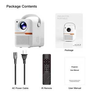 โปรเจคเตอร์พกพา Android LED 4K ไร้สาย รองรับ WiFi 6 BT 5.4 โฟกัสอัตโนมัติ สำหรับโฮมเธียเตอร์ - Product Image 2