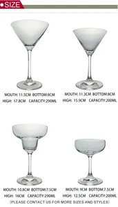 Conjunto de copas de cóctel de lujo con logo personalizado, Copas de champán, copa de cóctel, copa de vidrio, martini, 10oz
