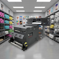 Impresora DTF A1, Plotter de Corte A1 de 24 Pulgadas, Impresora Digital DTF600 para Camisetas y Películas PET, y Agitador de Polvo, Todo en Uno