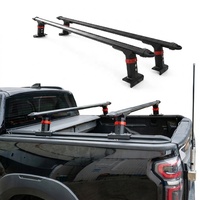 Barres transversales universelles réglables en hauteur TCAL TK-02-1 en aluminium pour benne de camion, système de porte-bagages robuste sans perçage pour pick-up 4x4