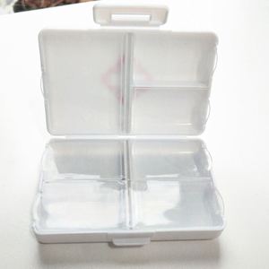 Small Portable Manual Pill Organizer Creative Double Layer PP Medicine Box First Aid Storage <b>for</b> Outdoor Use - Product Image 4