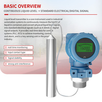 Niveaumètre hydrostatique câblé en acier inoxydable Weistoll, portée 100 m, protection IP68, pour rivière, puits profond, niveau d'eau 0,25 %