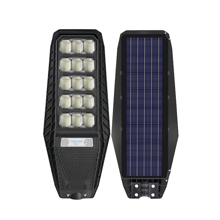 Farola Solar Led con Control remoto para exteriores, Panel Solar de iluminación de calle IP65, resistente al agua, 300w