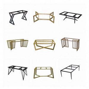 Modern <b>Square</b> Metal Iron Legs for Outdoor Dining & Office <b>Tables</b> High Load Capacity Customizable Sizes - Product Image 1