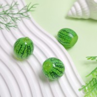 100 pièces de cabochons lumineux 3D en résine, motif fruit de simulation pastèque Kawaii, breloques DIY et accessoires pour maison de poupée
