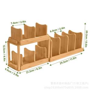 Wooden <b>Plate</b> <b>Rack</b> Multi Layer Drain <b>Rack</b> For Kitchen Countertop Storage Quick Dry Design - Product Image 4